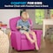 Flash Furniture Kids Recliner, 25" to 39" x 28", Upholstery Color: Pink, Frame Material: Hardwood, Plastic BT-7950-KID-HOT-PINK-GG - alternate 3